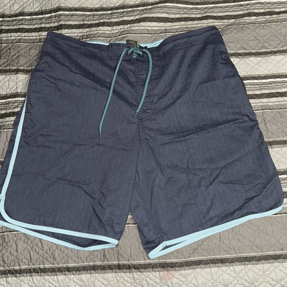 FOREST CLUB MEN’S BLUE SWIMMING POOL TRUNKS SHORTS - Picture 1 of 5